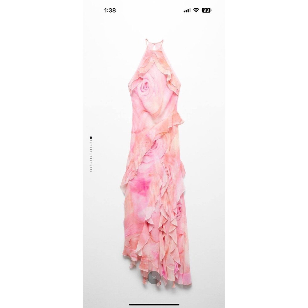 Mango Ruffled Floral print dress